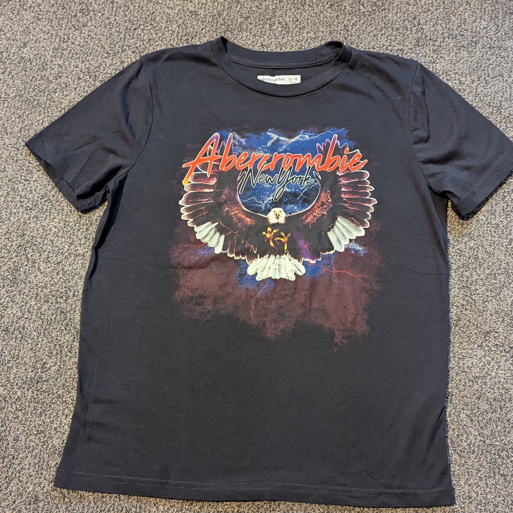 Abercrombie & Fitch Kids Navy Eagle Tee